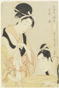 Hour of Snake, Keep Woman, 1798-1799 od Kitagawa Utamaro