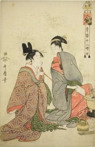 Směr r od tje jige r (Tiger Country), ze série s "Telve law member Yoshihara (pokračování pro Seiro Itsuki)" od Kitagawa Utamaro