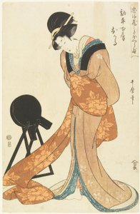 Kanpeiova žena jí od Kitagawa Utamaro
