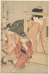 Kiyomizu Komachi, ze série Futabagusa nana Komachi od Kitagawa Utamaro