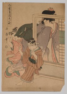 Kiyomizu Komachi ze série Little Seedlings: Seven Komachi od Kitagawa Utamaro
