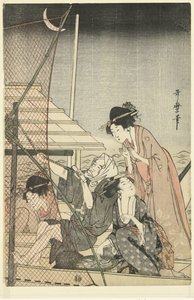 Noční rybaření od Kitagawa Utamaro