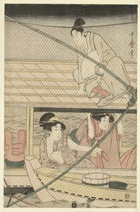 Noční rybaření od Kitagawa Utamaro
