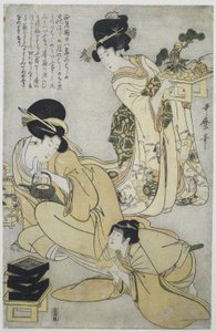 Nový rok Pět festivalů roku (název série) od Kitagawa Utamaro