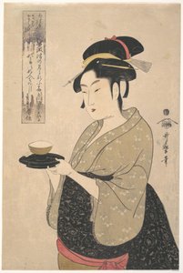 Okita z čajovny Naniwa-ya od Kitagawa Utamaro