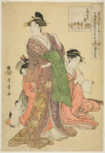 Takigawa z Ogiya od Kitagawa Utamaro