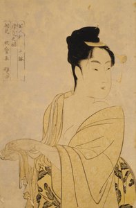 Fancy-Free Type, ze série Deset typů ve fyziognomickém studiu žen, c. 1793 od Kitagawa Utamaro