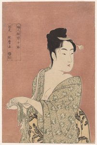 Faddish Type ze série Deset typů ve fyziognomii žen od Kitagawa Utamaro