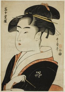 Toyohina Tomimoto, ze série ``Fa mo s Bear Uchie s of Edo (Edo Furna Bijin)