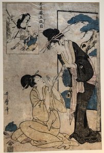 Dvě ženy v V. dějství ze série Chūshingura od Kitagawa Utamaro
