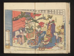 Přípravy na slavnosti od Kitagawa Utamaro