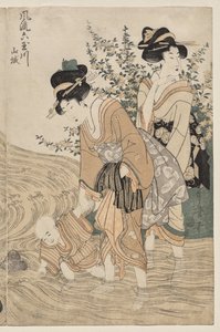 Provincie Yamashiro ze série Fashionable Six Jewel Rivers (Furyu Mu Tamagawa) od Kitagawa Utamaro