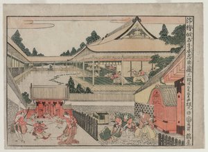 Chushingura: Act III ze série Perspective Pictures for The Treasure House of Loyalty, c. 17