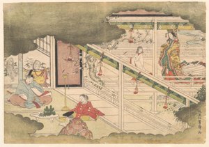 Příhoda z Příběhů z Ise (Ise Monogatari) od Kitao Shigemasa