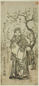 Sugawara Michizane C Rossing a Země (Toto Tenjin) od Kitao Shigemasa
