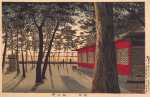 Svítání ve svatyni, Kanda od Kiyochika Kobayashi