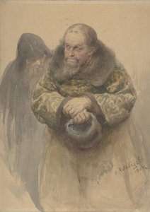 Dva ruští muži, 1904. od Klavdi Vasilevich Lebedev