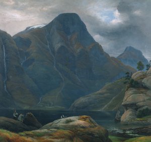 Příjezd do Nærøyfjorden (fjordu)