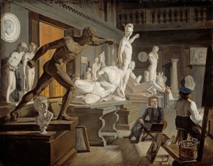 Norský jazyk Bokmål:  Fra Kunstakademiet i København Scéna z Akademie v Kodani