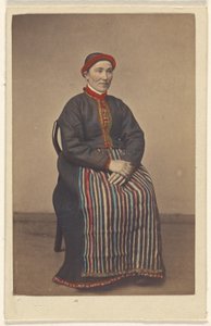 Dívka z Osterfjordenu. [sedící žena v norském kroji] od Knud Knudsen