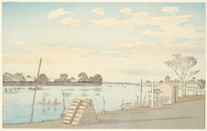 Trajekt Fuji-view, řeka Ōkawa od Kobayashi Kiyochika