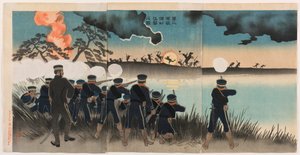 Útok druhé armády na Port Arthur od Kobayashi Kiyochika
