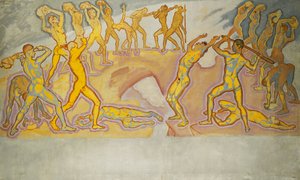 Souboj titánů; Bitva titánů, cca 1913-1915 od Koloman Moser