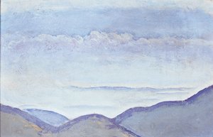 Berge - Hory ... (olej na kartonu) od Koloman Moser