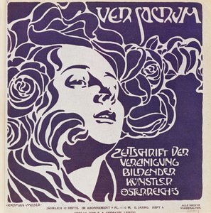 Obálka čtvrtého čísla časopisu Ver Sacrum, který vydávali umělci secesního hnutí Sezession, z roku 1899.... od Koloman Moser