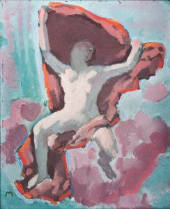 Figurenbild - Obraz postavy ... (olej na plátně) od Koloman Moser
