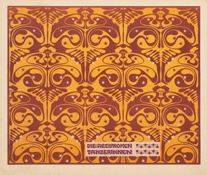 Vzájemní tanečníci, 1901. od Koloman Moser