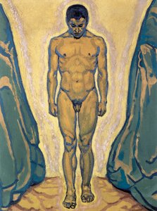 Stehender Jüngling - Stojící mladý muž ... (olej na plátně) od Koloman Moser