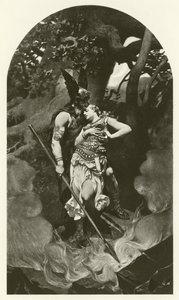 Wotan se rozchází s Brunhild (hlubotisk) od Konrad Dielitz