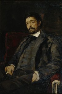 Portrét operního pěvce Angela Masiniho 1844-1926 od Konstantin Alekseevich Korovin