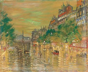 Rue Royale, Paříž od Konstantin Alekseevich Korovin