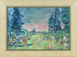 Scénografie k baletu Korzár od A. Adama, 1914 od Konstantin Alekseevich Korovin