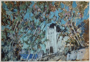 Scénický návrh k opeře Ruslan a Ludmila M. Glinky, 1906 od Konstantin Alekseevich Korovin