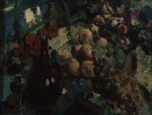 Stálý život. Réva a ovoce, 1917 od Konstantin Alekseevich Korovin