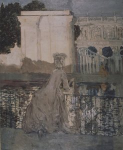 Paní u rybníka od Konstantin Andreevic Somov