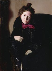 Portrét Anny Petrovna Ostroumové-Lebedevové (1871-1955) 1901 (olej na plátně) od Konstantin Andreevic Somov