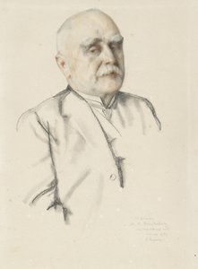Portrét Michaila Vasiljeviče Braikeviče, 1934 gGrafitové a barevné pastelky, s pahýlem na odbarveném papíře) od Konstantin Andreevic Somov
