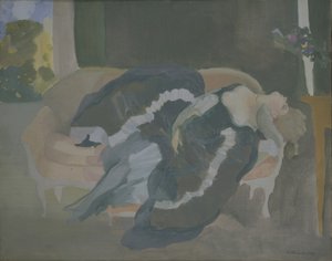 Spící mladá žena od Konstantin Andreevic Somov