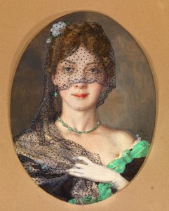 Dáma se závojem Manon Lescaut od Konstantin Andreevic Somov