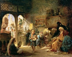 Kavárna v Káhiře, 1870