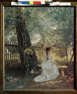 Na zahradě od Konstantin Egorovich Makovsky