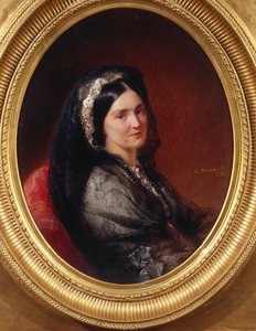 Portrét Tsountes Natalia Pavlovna Stroganova 1796-1872, 1864 od Konstantin Egorovich Makovsky