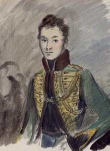 Nikolaj Rostov. Ilustrace k románu Vojna a mír od Lva Tolstého, 1944-1947. od Konstantin Ivanovich Rudakov