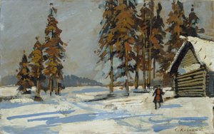 Zimní krajina, začátek 20. století od Konstantin Korovin