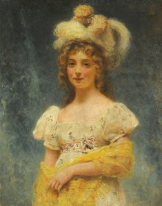 Makovsky Žlutý šátek od Konstantin Makovsky