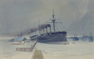 Obrněný křižník Rossia, 1897 od Konstantin Vasilyevich Isenberg